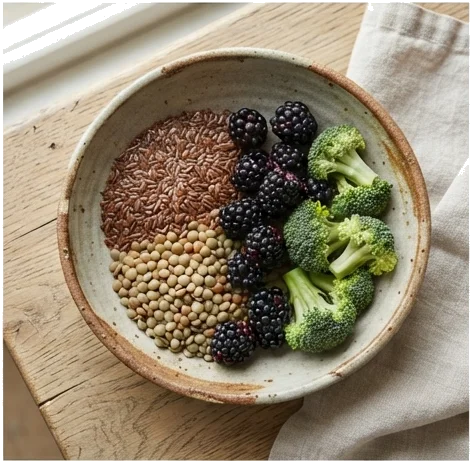 1. Alimentação rica e variada em fibras
